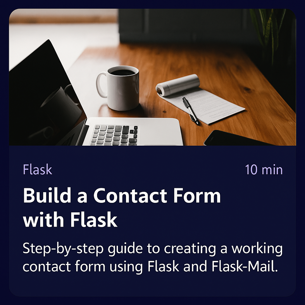 Build a Contact Form with Flask
